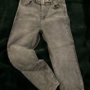 Justfab brand high waisted jeans- medium leg.  Size 33